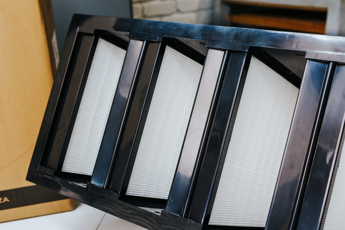 Airtech F9 V-Bank filter media detail