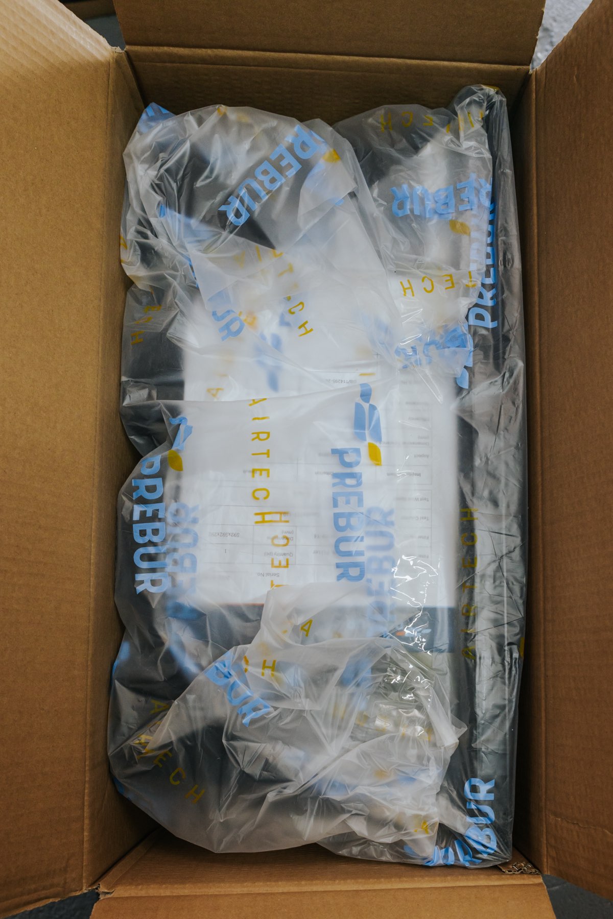 Airtech F9 V-Bank filter packaging